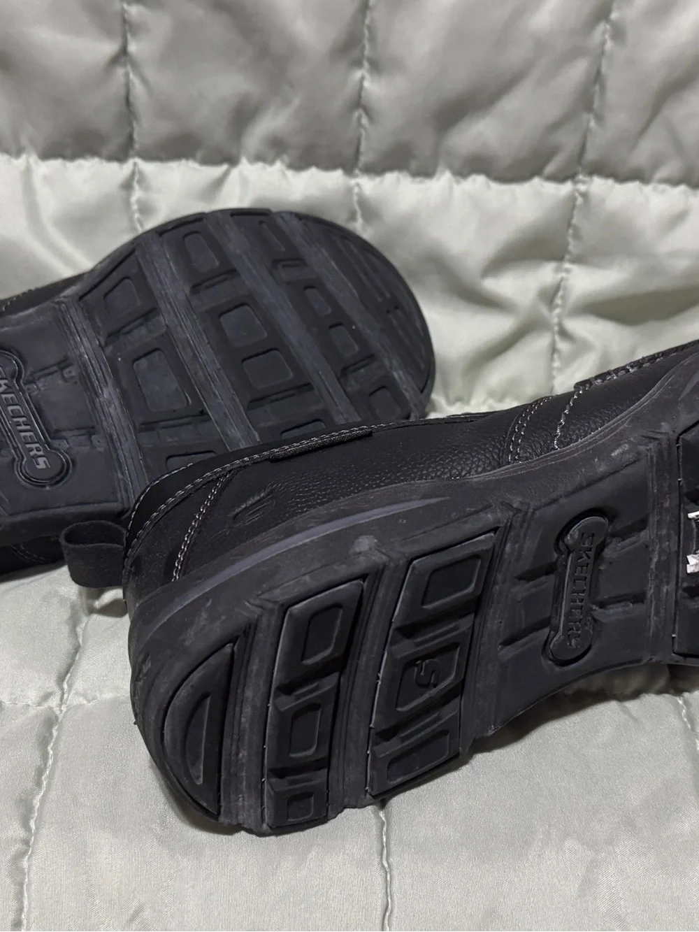 Skechers Men's Black Slip-On Casual Loafers